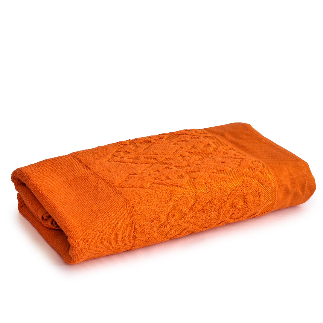 Jacquard Orange Bath Towel