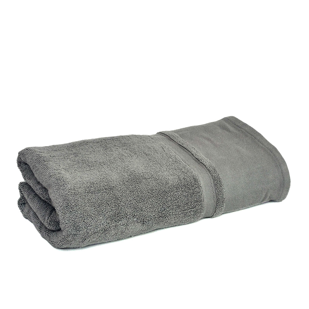 Dobby Grey Bath Towel