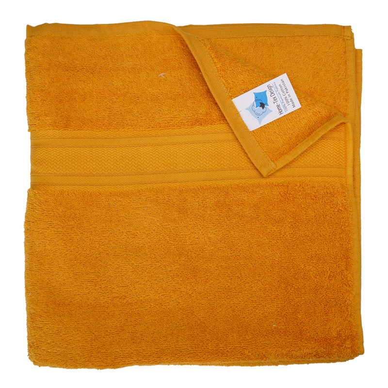 Bath Towel Brown/Mustard