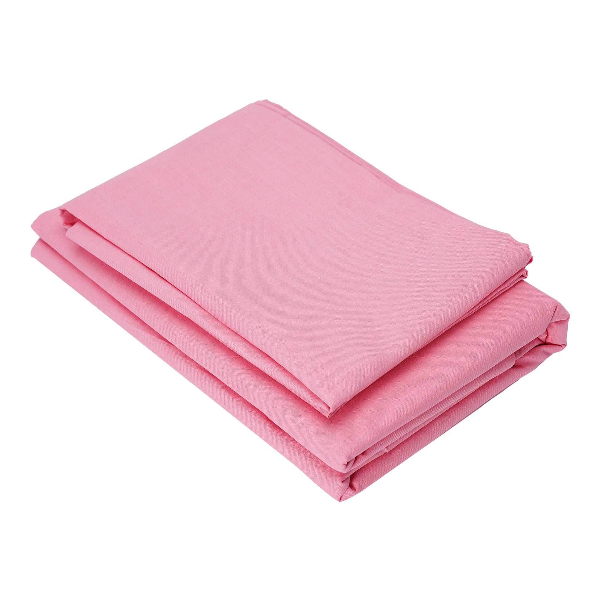 Flat Bed Sheet - Dyed - Rose Pink - Single