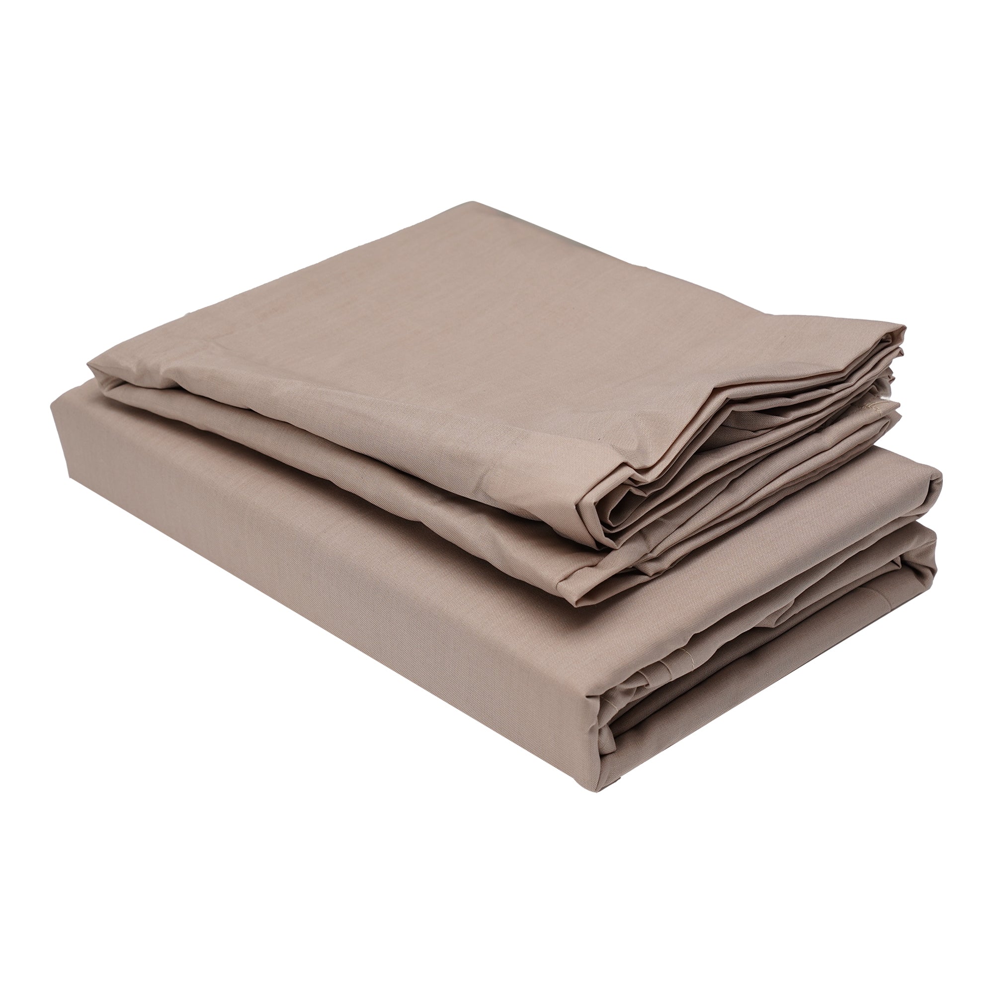 Flat Bed Sheet - Dyed - Taupe - King