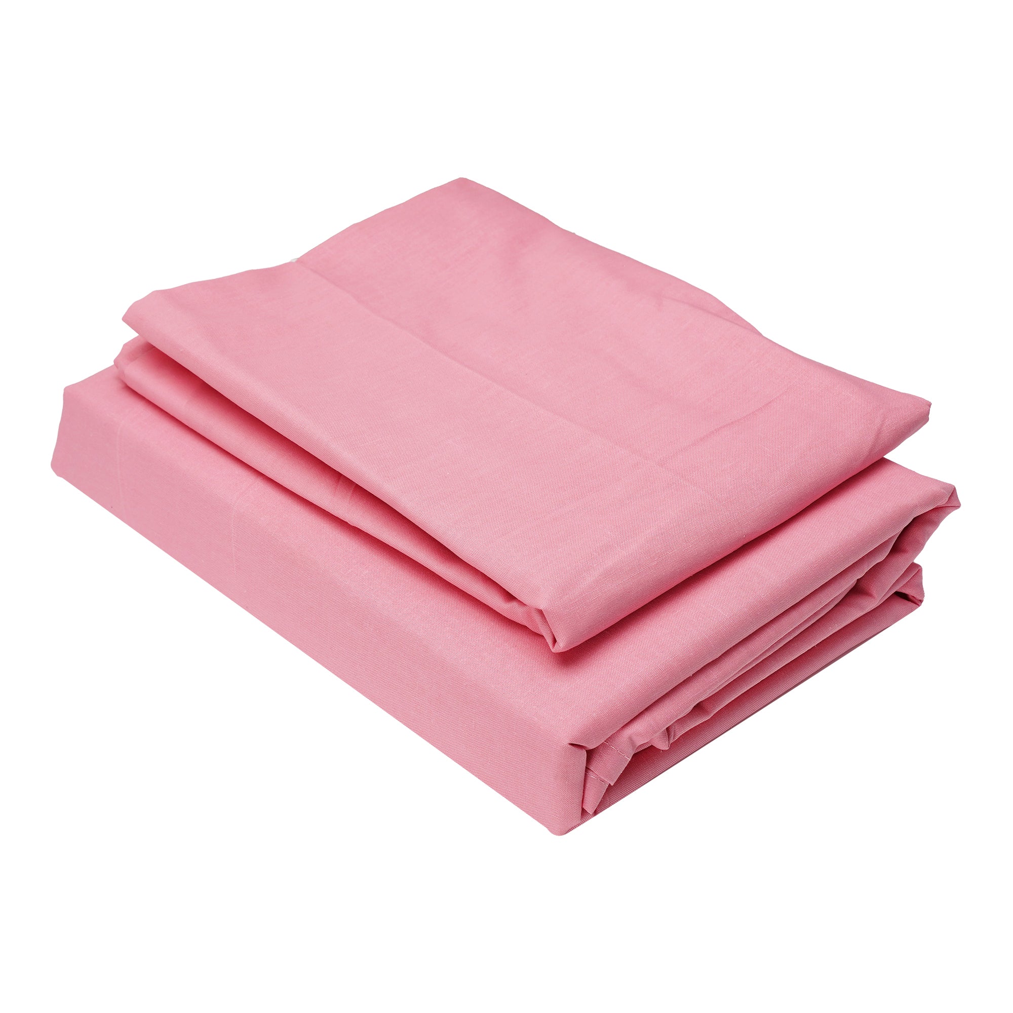 Flat Bed Sheet - Dyed - Rose Pink - King