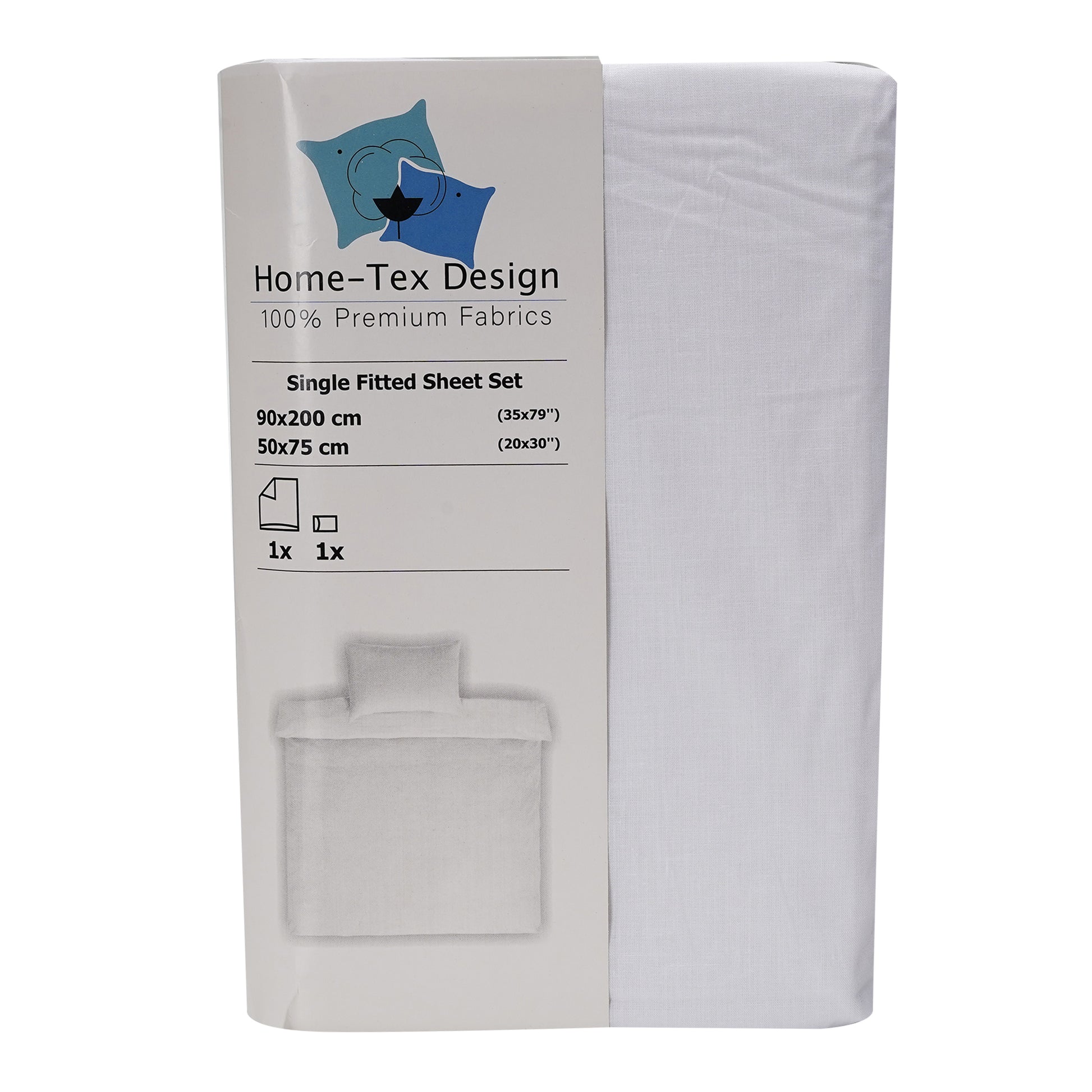 Fitted Sheet - Optical White - Single