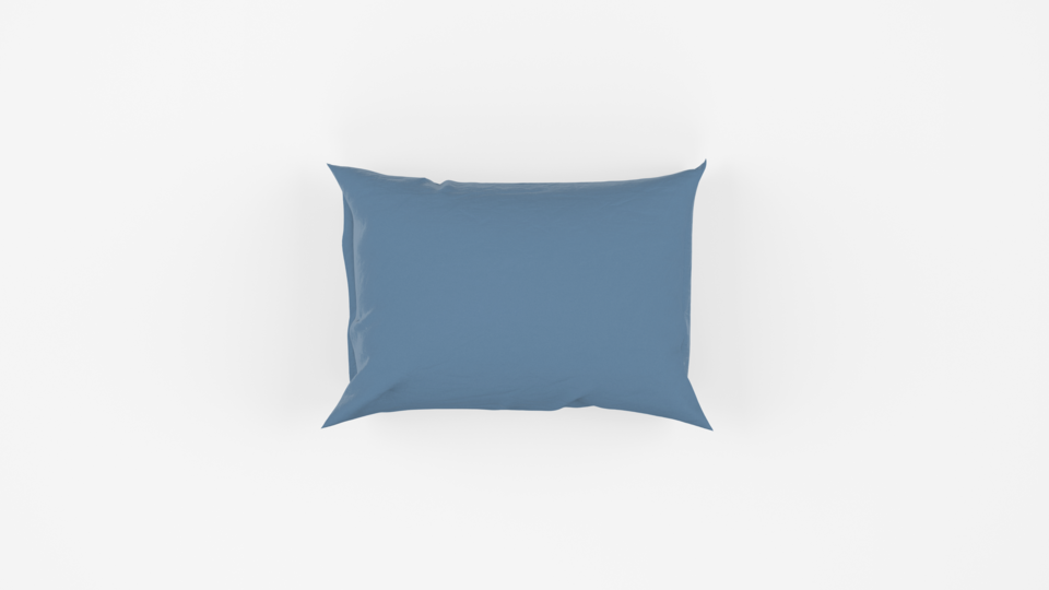 Flat Bed Sheet - Dyed - Blue - Single