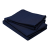 Dyed Flat Sheet Set - Navy Double