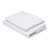 White Flat Sheet Set - Double