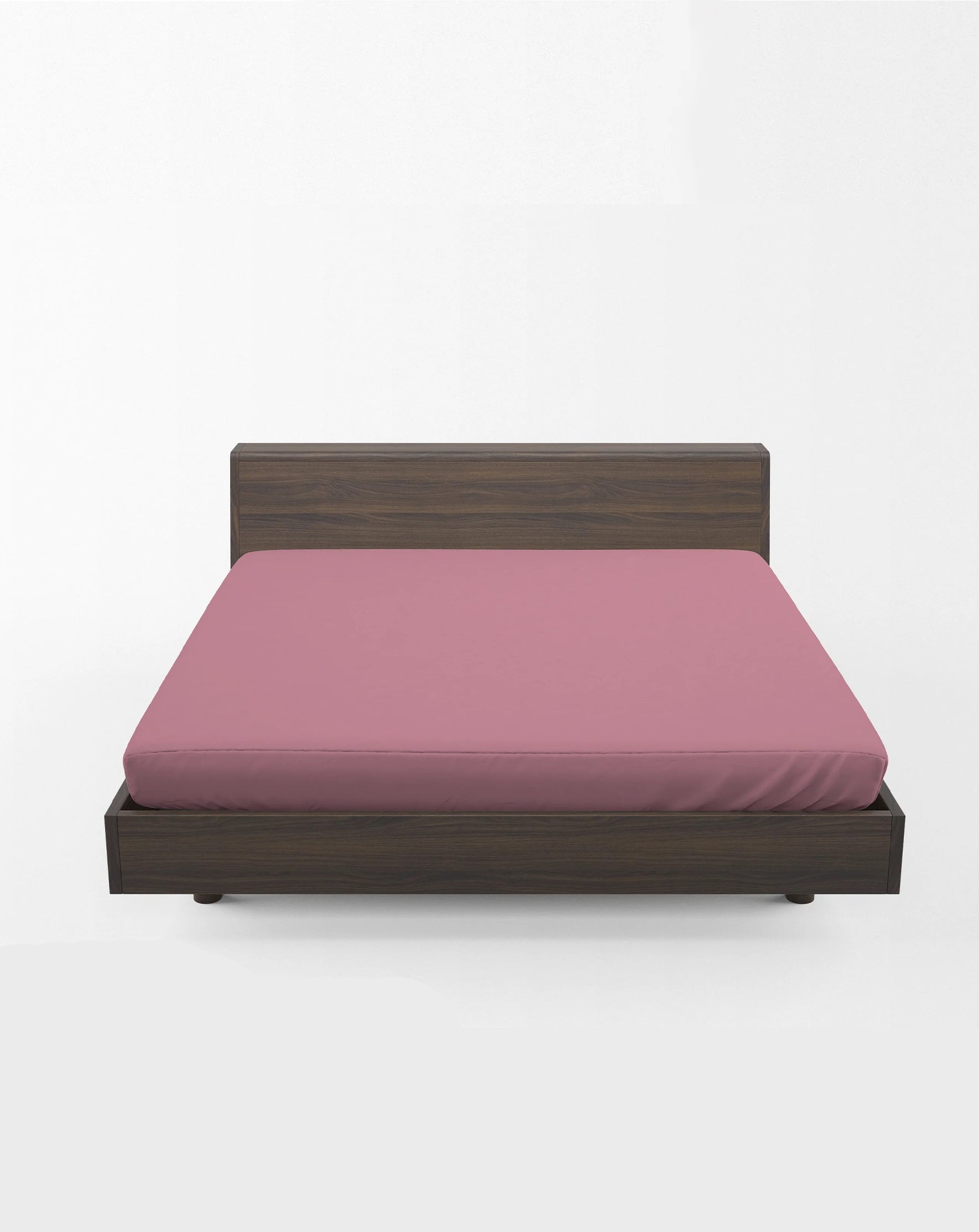 Flat Bed Sheet - Dyed - Rose Pink - King