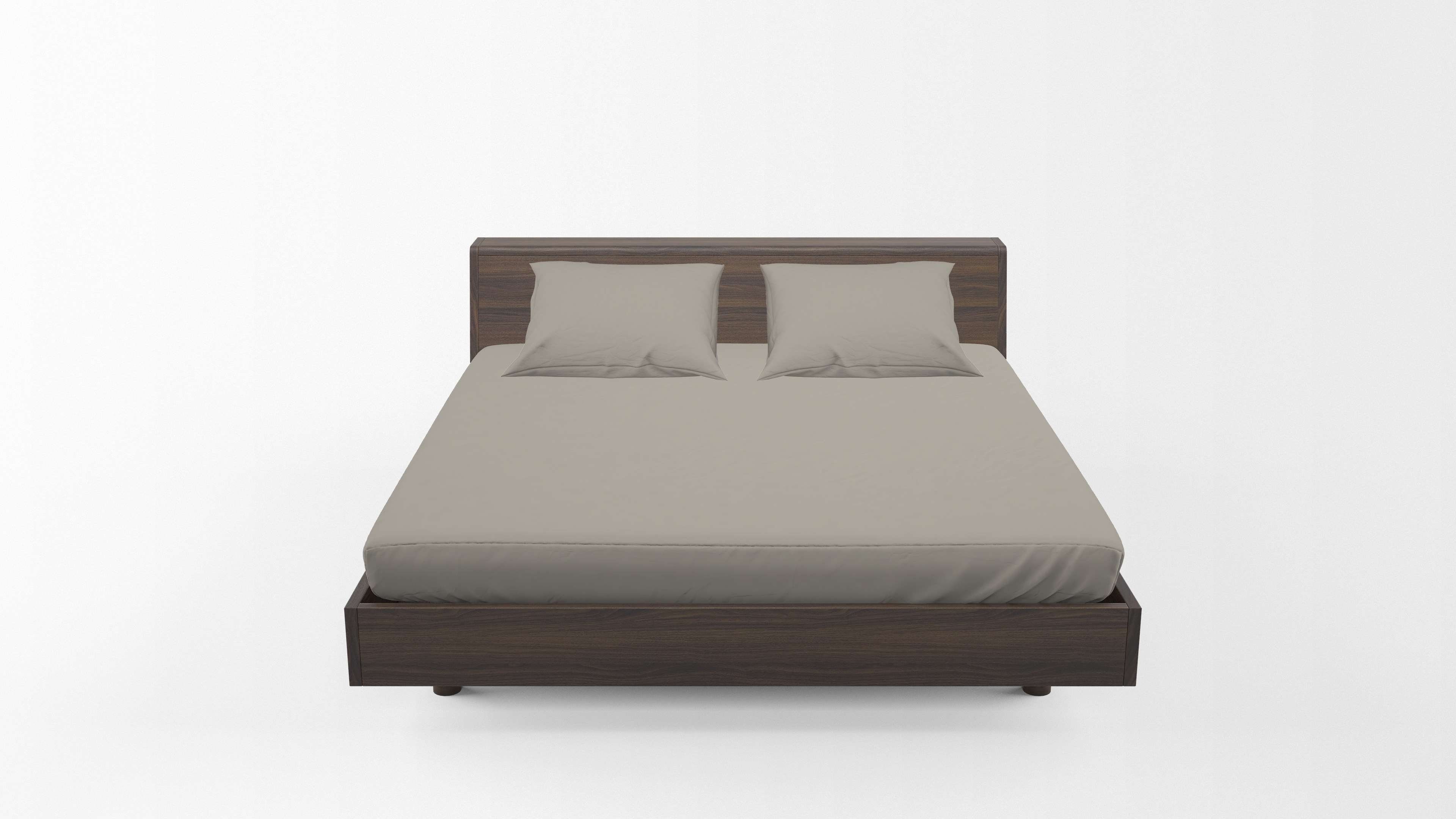 Flat Bed Sheet - Dyed - Taupe - King
