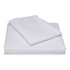 White Stripe Duvet Cover Set Percale - Single